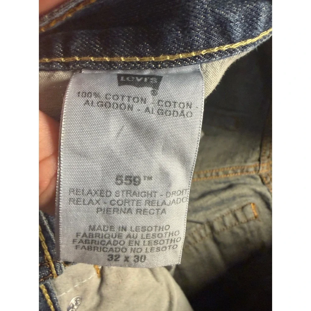 Levi's 559 Relaxed Straight Jeans Mens 32x25 Blue Denim 100% Cotton Medium Wash